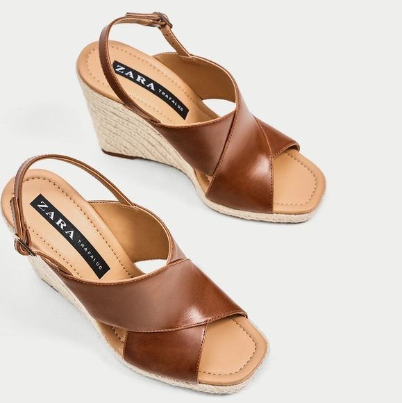 Zara Shoes - Zara Espadrille Wedge Sandals